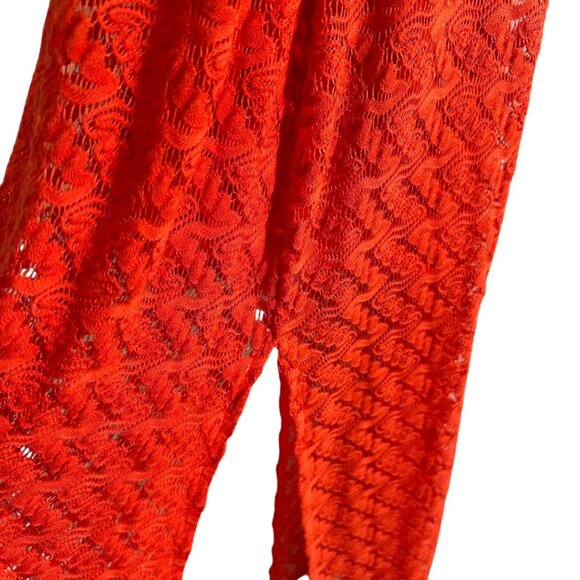 Apt 9 Crochet Maxi Dress "Tangerine Tango" Womens XS - Picture 5 of 6